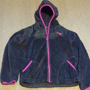 Kids Black and Pink Fleece Jacket
